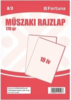 Fortuna 01.02528 Rajzlap műszaki  a/3 180 g 10 íves kép