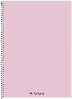 Fortuna 01.08679 Spirálfüzet kockás monocolor a/4 70 lapos pasztell rózsaszín kép