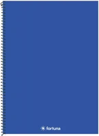 Fortuna 01.08681 Spirálfüzet kockás monocolor a/4 70 lapos sötétkék kép