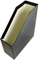 Fortuna 02.0014401 Irattartó papucs  elegant 90 mm karton fóliás fekete kép