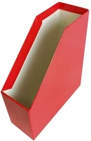 Fortuna 02.0014404 Irattartó papucs  elegant 90 mm karton fóliás piros kép