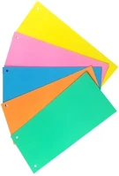 Fortuna 02.00543 Elválasztócsík  105x235mm karton vegyes színekben 5x20 darabos kép