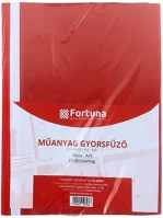 Fortuna 02.00691 Gyorsfűző  műanyag piros 25 darabos kép