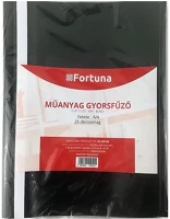 Fortuna 02.00748 Gyorsfűző  műanyag fekete 25 darabos kép