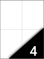 Fortuna 10701 Etikett  105x148mm univerzális 400 címke/doboz 100 ív/doboz kép