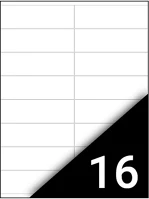 Fortuna 10702 Etikett  105x35mm univerzális 16 címke/ív  1 ív kép