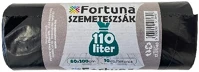 Fortuna 12.01740 Szemeteszsák  110l fekete 60x100 cm 10 darabos kép