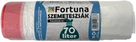 Fortuna 12.01744 Szemeteszsák  70l húzózáras fehér 65x70 cm 15 darabos kép