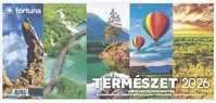 Fortuna 23.09785 Asztali naptár képes  álló fehér lapos holdfázissal természet 2026. kép