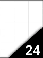 Fortuna 2400 Etikett  64,6x33,8mm univerzális 2400 címke/doboz 100 ív/doboz kép