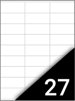 Fortuna 2700 Etikett  70x31mm univerzális 2700 címke/doboz 100 ív/doboz kép