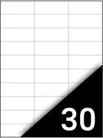 Fortuna 3000 Etikett  70x29,6mm univerzális 3000 címke/doboz 100 ív/doboz kép