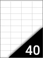 Fortuna 4000 Etikett  48,5x25,4mm univerzális 4000 címke/doboz 100 ív/doboz kép