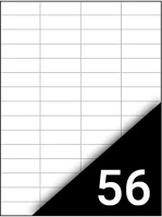 Fortuna 5600 Etikett  52,5x21,2mm univerzális 5600 címke/doboz 100 ív/doboz kép