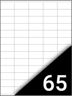 Fortuna 6500 Etikett  38x21,2mm univerzális 6500 címke/doboz 100 ív/doboz kép
