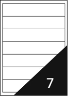 Fortuna FO00057 Etikett  192x38 mm univerzális 700 etikett/doboz 100 ív/doboz kép