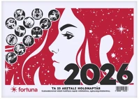 Fortuna TA23 HOLDFÁZISSAL 2026 Asztali naptár  ta23 holdfázissal 2026. kép