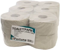 Fortuna YKEUN011832120090 Toalettpapír  economy jumbo mini 17-18cm 120m 1 rétegű natúr 12/csom kép