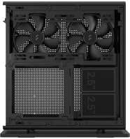 Fractal design FD-C-RID1N-11 Ridge black mitx pcie4.0 kép