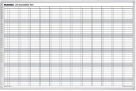 Franken JK703 Éves tervezőtábla, mágneses, 12 hónap 90 x 60cm, kép