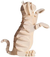 Fridolin 11636 3d papírmodell  fehér macska kép