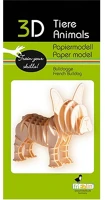 Fridolin 11639 3d papírmodell  francia bulldog kép