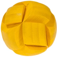 Fridolin 17181 Játék puzzle  iq-test ball 2. citromsárga bambusz kép