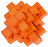 Fridolin 17182 Játék puzzle  iq-test pineapple 2. narancs bambusz kép