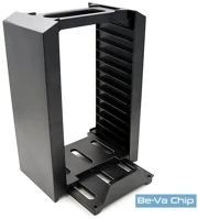 Froggiex FX-P4-C1-B Charge & disc tower ps4 dual töltőállomás + lemez tartó állvány kép