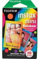 Fujifilm FILMRAINBOW Instax mini film glossy rainbow (10lap) kép