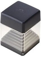 Fumagalli DS1.560.000.AXD1K Ester wall led 10w gx53 fekete kültéri falilámpa kép