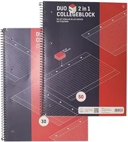 Fűzfői 01.00945ROB Spirálfüzet i a/4 80 lapos duo vonalas-kockás kép