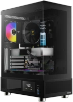 Gamdias 16332-924A3-30000-G Atlas e1 argb tempered glass black kép