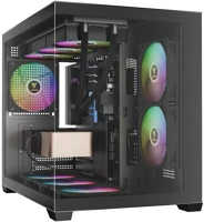 Gamdias 16333-72F33-30000-G Aura gc10m v2 argb tempered glass black kép