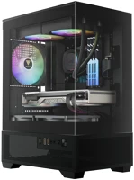 Gamdias 16334-02F13-10000-G Aura gc9m elite argb tempered glass black kép