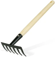 Garden of eden 11295E Kerti szerszám - gereblye - 50 cm - fa nyéllel kép
