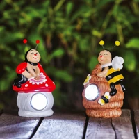 Garden of eden 11426G Szolár állatfigurák - 2 féle - 1 fehér led - 8,5 x 8 x 15 cm kép