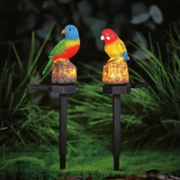 Garden of eden 11426H Leszúrható szolár dekoráció - papagáj - 1 melegfehér LED - 8 x 60 x 41 kép