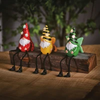 Garden of eden 11428C Szolár manók lábbal - 3 féle - 3 melegfehér led - 13,5 cm kép