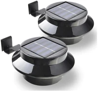 Garden of eden 11445BK-2 2 db kültéri ereszcsatornára szerelhető napelemes lámpa, fekete 11445 bk kép