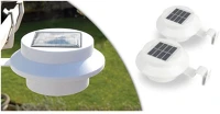 Garden of eden 11445WH-2 2 db kültéri ereszcsatornára szerelhető napelemes lámpa, fehér 11445 wh kép