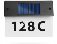 Garden of eden 11446C-1 Szolár házszámfény - átlátszó plexi - hidegfehér led - 18 x 20 cm kép