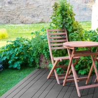 Garden of eden 11543B Wpc padlóburkolat - 4 léces - 30 x 30 cm - szürke - 11 db / csomag kép