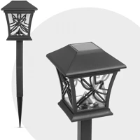 Garden of eden 11714B Leszúrható szolár - szitakötő - fekete, melegfehér - 9 x 9 x 25 (+9) cm () kép