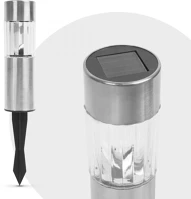 Garden of eden 11718 Leszúrható fém szolár - hidegfehér - 6 x 6 x 15 (+10) cm () kép