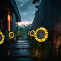 Garden of eden 11761B Szolár napraforgó - sárga - leszúrható / felakasztható - 13 x 6,5 x 35 kép