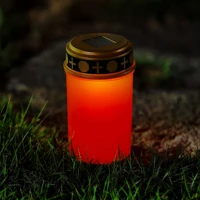 Garden of eden 13001 leszúrható szolár mécses - pislákoló melegfehér led - 7,3 x 20,5 cm kép