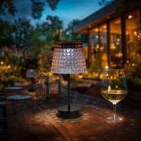 Garden of eden 13005C Hibás ! szolár asztali lámpa - rózsaszín - hidegfehér led - műanyag kép