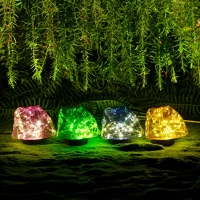 Garden of eden 140 X 120 X Leszúrható szolár lámpa - kavics forma - színes kép