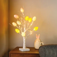 Garden of eden 24 LED Húsvéti tojás fa dekoráció - 10 tojás, 24 led - 50 cm - 3 x aa kép